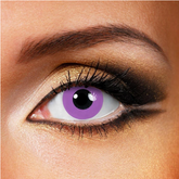 Lentes de contacto de color morado con bloque violeta grisáceo para cosplay